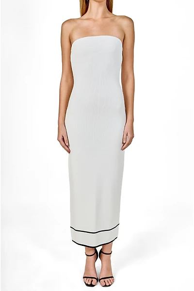 endless rose Women's Strapless Knit Midi Dress