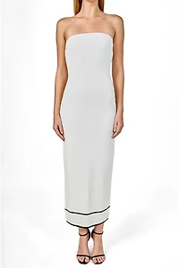 endless rose Women's Strapless Knit Midi Dress