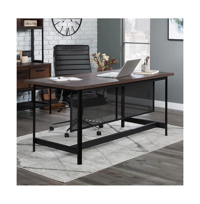 Sauder Briarbrook Commercial Office Executive Desk, Barrel Oak finish