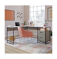 Sauder Tremont Row L Desk, Mystic Oak finish