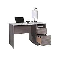 Sauder East Rock Desk, Ashen Oak finish