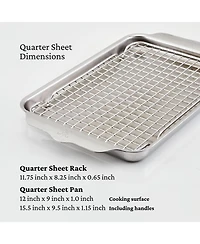 Hestan Provisions Oven Bond Try-ply Quarter Sheet Pan with Rack