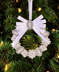 Holiday Lane Jeweled Classics Wreath Ornament, Macy's Exclusive