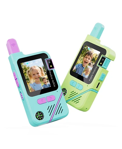 Contixo TK1 Kids Walkie Talkies 2-Pack, Video and Voice Communication Toy, Flashlight, Voice Changer, Rechargeable