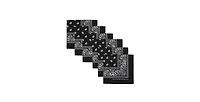 Bioworld Lightweight Black 22"x22" 6-Pack Bandana Set