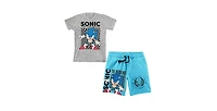 Sonic the Hedgehog Boys Main Character Tee And Shorts Set-xxl
