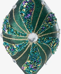 Holiday Lane Peacock Beaded Drop Ornament, Macy's Exclusive