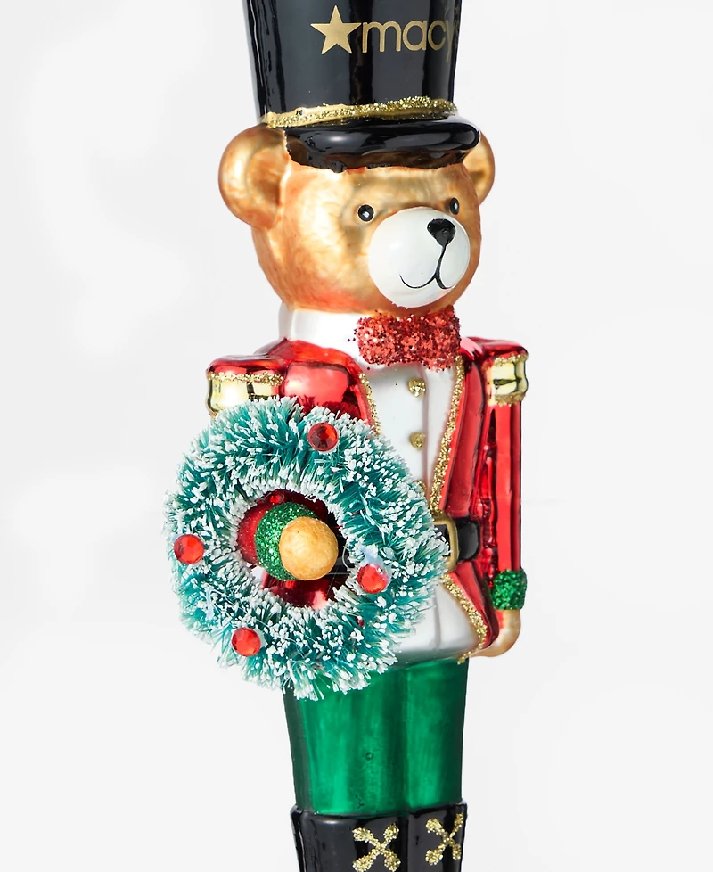 Holiday Lane Macy's Bear Nutcracker Ornament, Macy's Exclusive