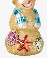 Holiday Lane Florida Beach Snowman Ornament, Macy's Exclusive