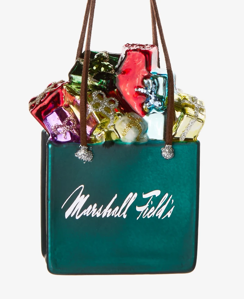 Holiday Lane Chicago Marshall Field's Shopping Bag Ornament, Macy's Exclusive