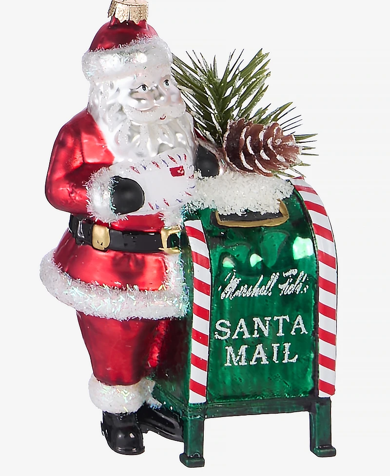 Holiday Lane Chicago Santa and Postbox Ornament, Macy's Exclusive