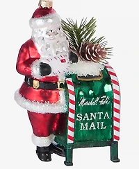 Holiday Lane Chicago Santa and Postbox Ornament, Macy's Exclusive