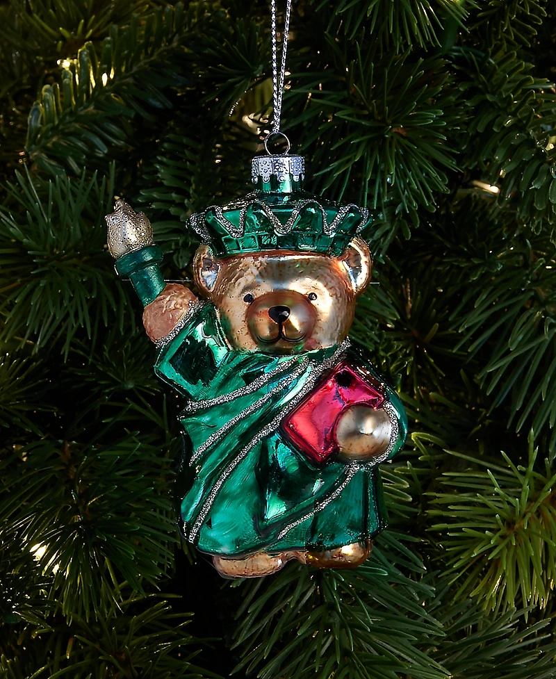 Holiday Lane New York Bear Statue of Liberty Ornament, Macy's Exclusive