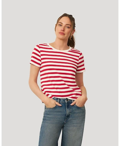 Cable and Gauge Women's Essential Stripe Tee