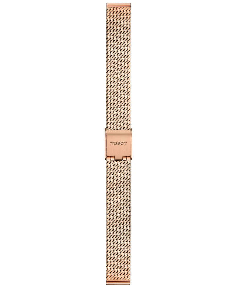 Tissot Women's Rose Gold Stainless Steel Bracelet Watch, 21.80mm