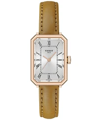 Tissot Women's Rectangular Silver Stainless Steel Watch 21.8mm