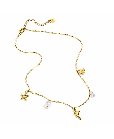 Rebl Jewelry Ocean Charm Pendant Necklace