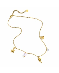 Rebl Jewelry Ocean Charm Pendant Necklace