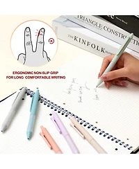 Gnuadz Ballpoint Pen Soft Grip Retractable 1mm Medium Point