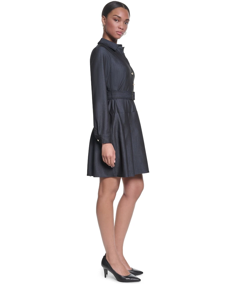 Karl Lagerfeld Paris Women's Denim Shirt Dress