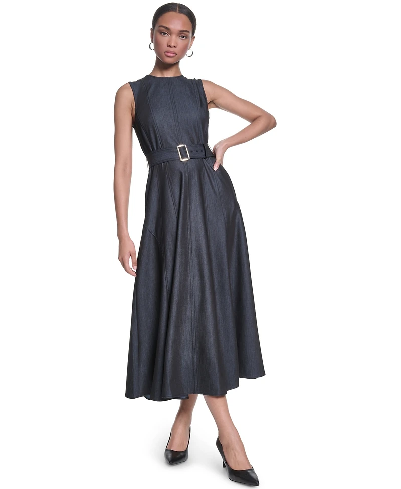 Karl Lagerfeld Paris Women's Denim Midi Dress
