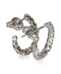 Pre-Owned Tiffany & Co Platinum Diamond Inside-Out Hoop Earrings