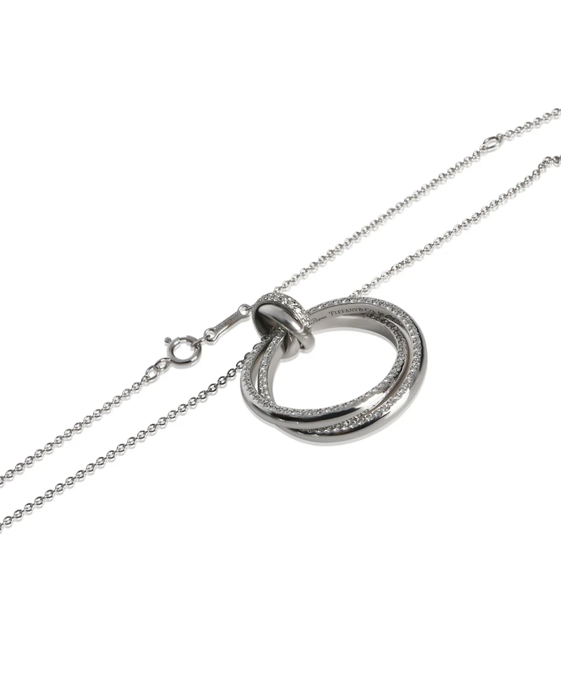 Pre-Owned Tiffany & Co White Gold Diamond Melody Pendant
