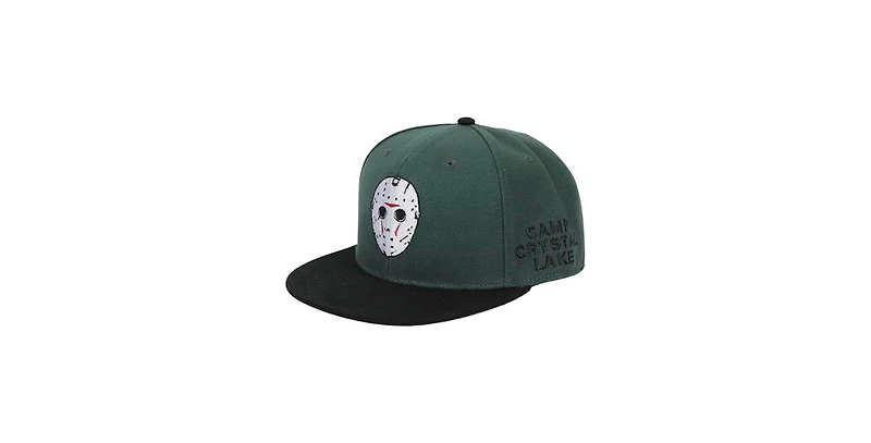 Friday the 13th Men's Jason Mask Traditional Snapback Cap