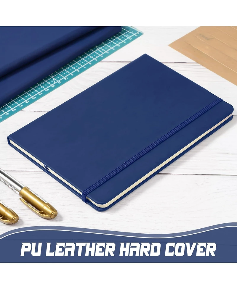 Gnuadz Lined Journal Notebooks A5 Hardcover Pu Leather Wide Ruled