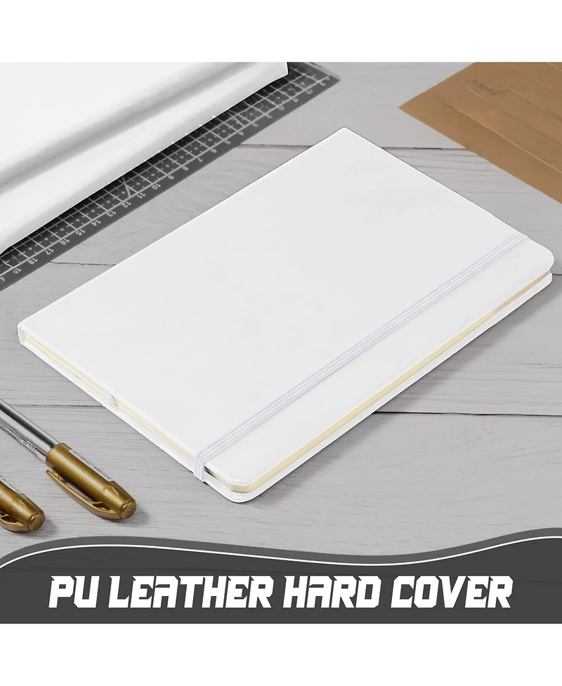 Gnuadz Lined Journal Notebooks A5 Hardcover Pu Leather Wide Ruled