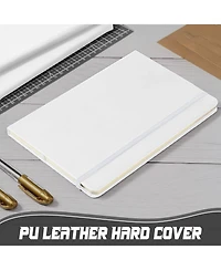 Gnuadz Lined Journal Notebooks A5 Hardcover Pu Leather Wide Ruled