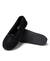 Dearfoams Women's Rebecca Chenille Closed Back Slipper, Online Only