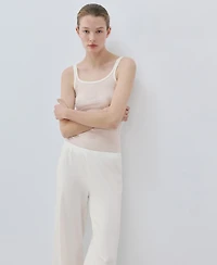 Mango Women's Light Cotton Pants