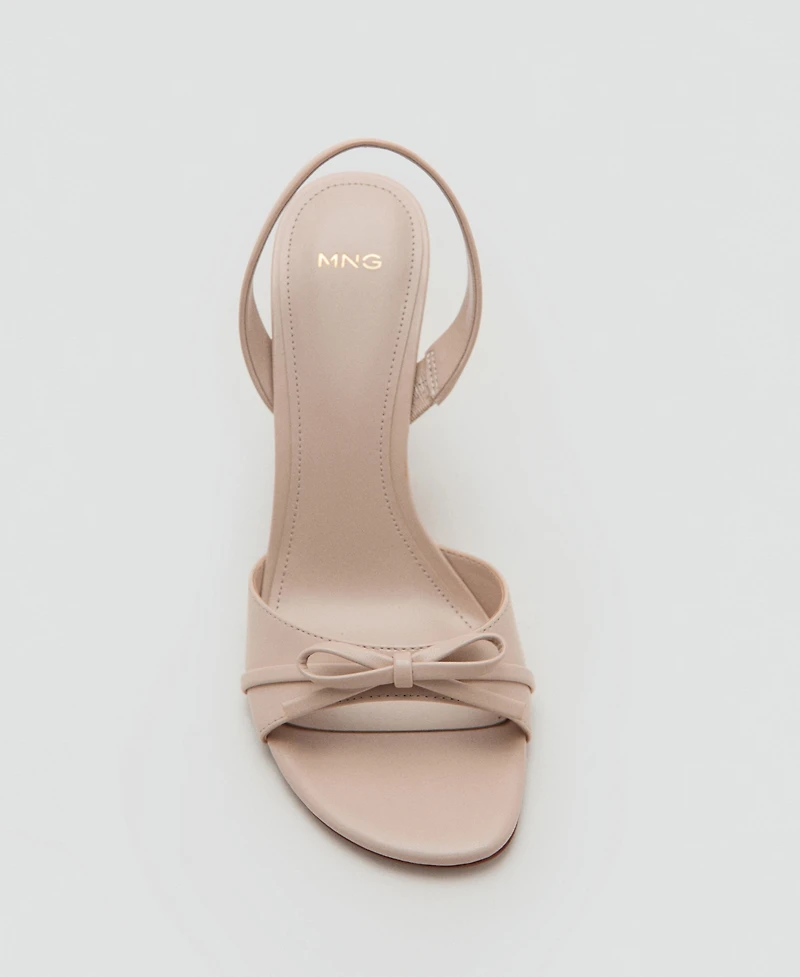 Mango Women's Bow Detail Strappy Heeled Sandals