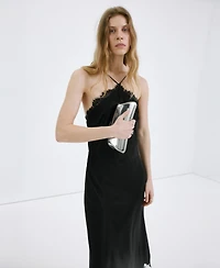 Mango Women's Satin Camisole Dress