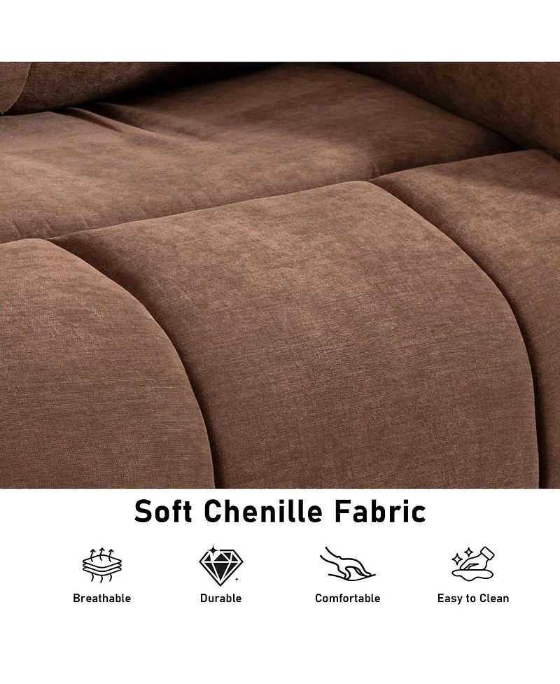 Dyhome Power Lift Recliner with Massage and Heat, Upholstered Chenille Chair Dual Hidden Cup Holders Usb Port