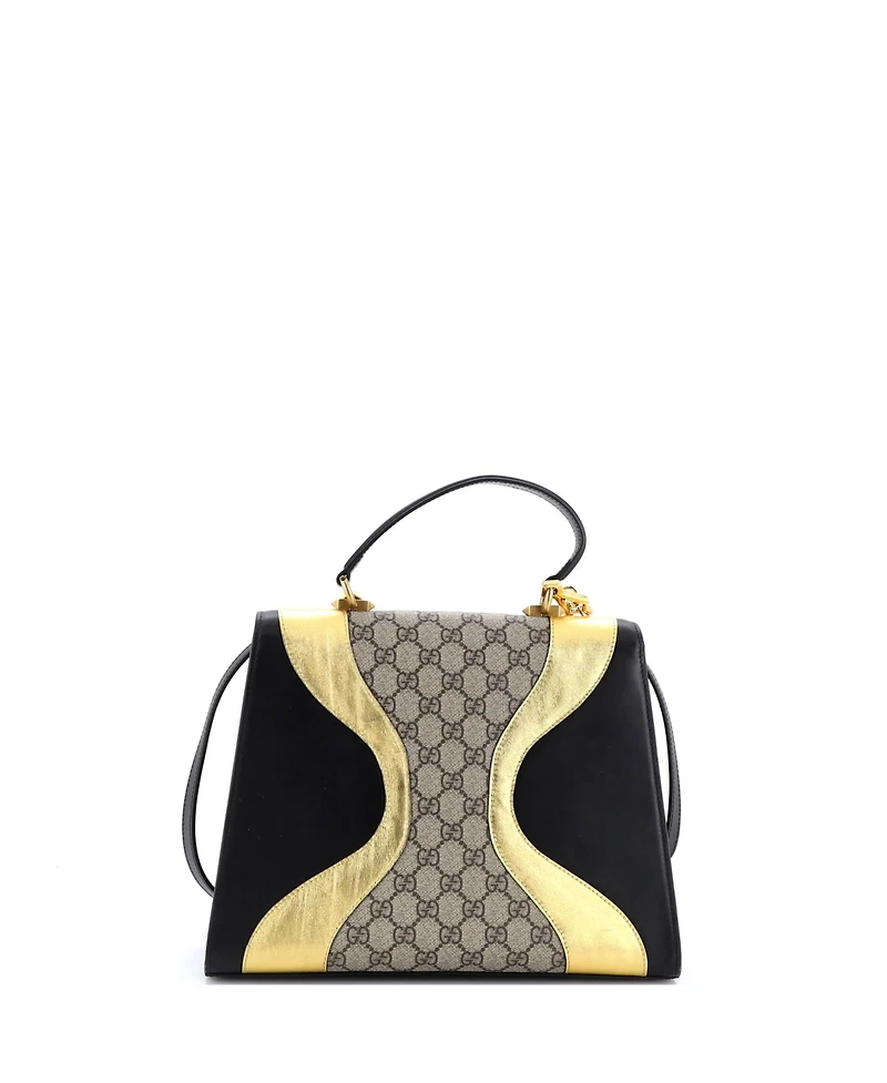 Pre-Owned Gucci Medium Osiride Top Handle Bag Gg Coated Canvas and Leather