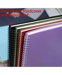 Gnuadz Spiral Notebook Plastic Hardcover College Ruled Journal