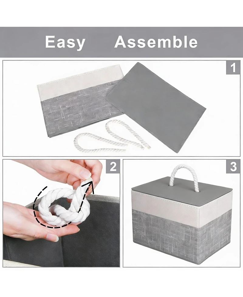 Yigii Foldable Storage Bins for Home Organization
