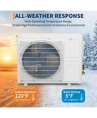 Xo 19 SEER2 24000 Btu Mini Split Ac and Heat Pump, Cools/Heats Up to 1500 Sq.Ft, 230V