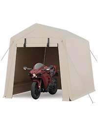 gaomon All-Weather Portable Outdoor Carport, Motorcycle Storage Shed for Bikes Firewood