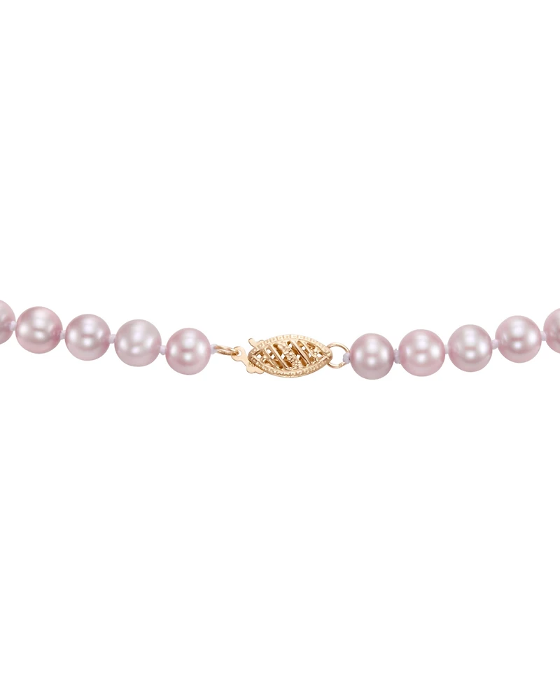 Macy's Freshwater Pearl (6-7mm) Necklace in Sterling Silver