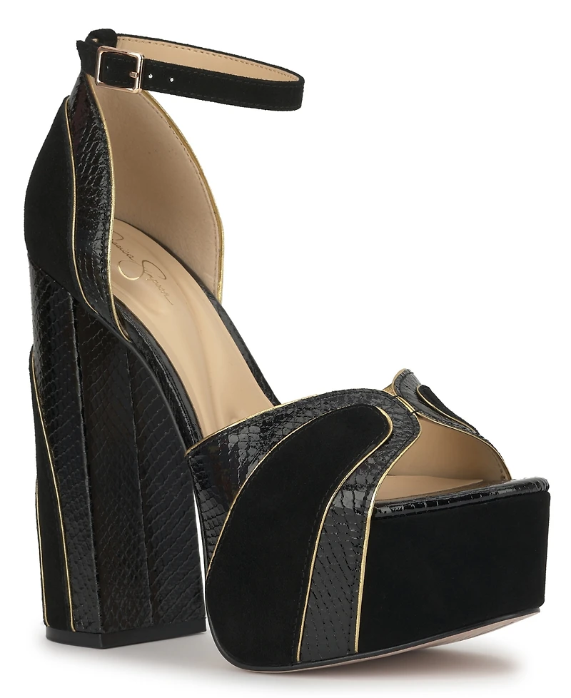 Jessica Simpson Women's Avele Platform Block Heel Dress Sandals