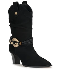 Jessica Simpson Women's Hanie Western Slouch Booties