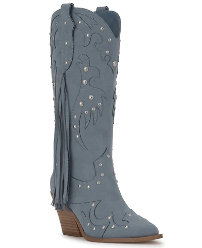 Jessica Simpson Women's Piarin Tall Fringe Western Cowboy Boots
