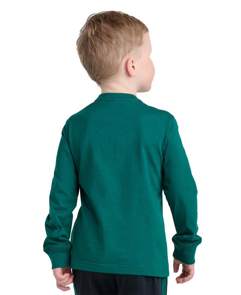 adidas Boys' 2T-7 Long-Sleeve Sweatshirt and Pants, 2-Piece Set
