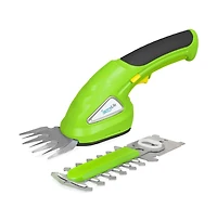 Pyle Cordless Handheld Grass Cutter Shears with Hedge Trimmer Blade