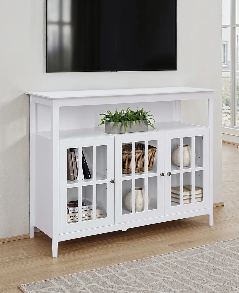 Convenience Concepts 47.75" Big Sur Deluxe Tv Stand with Cabinets and Shelf