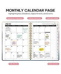 Gnuadz Planner 2026-2027 Academic Weekly Monthly Spiral School Book Herbs