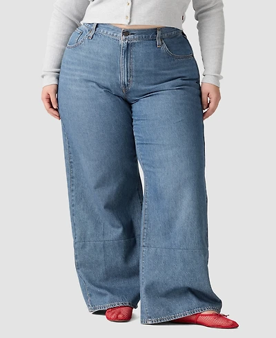 Levi's Plus Cinch Wide-Leg Cotton Baggy Jeans